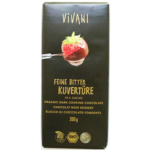 ΣΟΚΟΛΑΤΑ ΚΟΥΒΕΡΤΟΥΡΑ ΜΑΥΡΗ 200ΓΡ ΒΙΟ VIVANI
