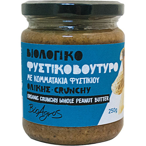 ΒΙΟΛΟΓΙΚΟ ΦΥΣΤΙΚΟΒΟΥΤΥΡΟ ΟΛΙΚ. CRUNCHY ΜΕ ΚΟΜΜΑΤ. ΦΥΣΤΙΚ. 250ΓΡ ΒΙΟ ΒΙΟΑΓΡΟΣ