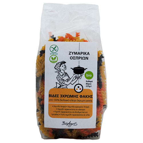 ΒΙΟΛΟΓΙΚΕΣ ΒΙΔΕΣ ΤΡΙΧΡΩΜΗΣ ΦΑΚΗΣ ΧΩΡΙΣ ΓΛΟΥΤΕΝΗ ΒΙΟΑΓΡΟΣ ΒΙΟ 225ΓΡ