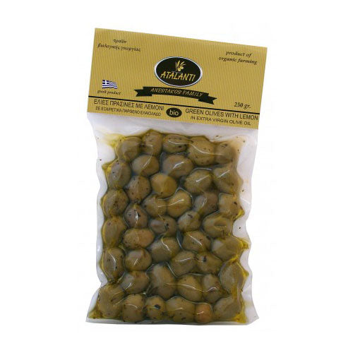 ΒΙΟΛΟΓΙΚΕΣ ΕΛΙΕΣ ΠΡΑΣΙΝΕΣ ΣΕ ΕΛΑΙΟΛΑΔΟ 250ΓΡ ΒΙΟ ΑΤΑΛΑΝΤΗ
