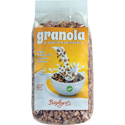 ΒΙΟΛΟΓΙΚΗ ΓΚΡΑΝΟΛΑ ΜΕ ΜΠΑΝΑΝΑ & ΣΟΚΟΛΑΤΑ ΒΙΟΑΓΡΟΣ ΒΙΟ 350ΓΡ