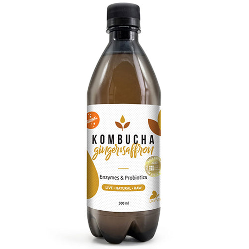 KOMBUCHA (ΚΟΜΠΟΥΧΑ) ΤΖΙΝΤΖΕΡ & ΣΑΦΡΑΝ DALVITA 0.5L