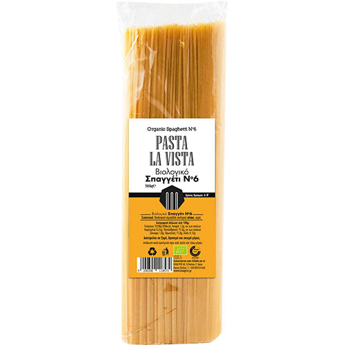 ΒΙΟΛΟΓΙΚΟ ΣΠΑΓΓΕΤΙ Νο6  500ΓΡ ΒΙΟ PASTA LA VISTA