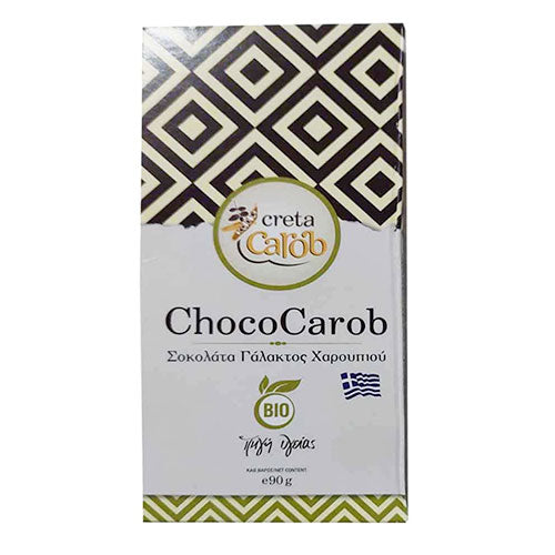 ΒΙΟΛΟΓΙΚΗ ΣΟΚΟΛΑΤΑ ΓΑΛΑΚΤΟΣ ΧΑΡΟΥΠΙΟΥ CRETA CAROB 90ΓΡ ΒΙΟ