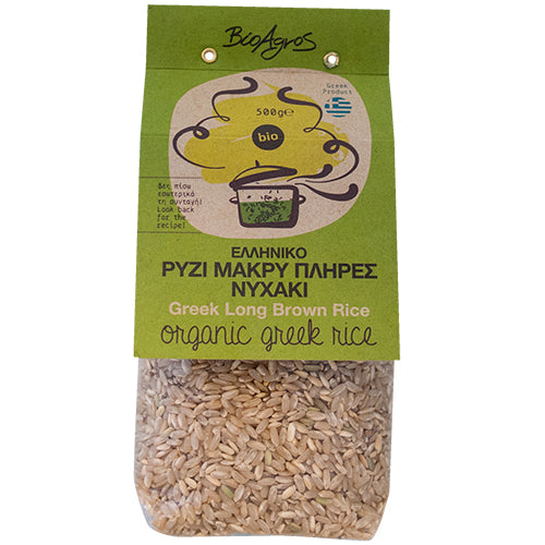 ΒΙΟΛΟΓΙΚΟ ΡΥΖΙ ΜΑΚΡΥ ΠΛΗΡΕΣ (ΝΥΧΑΚΙ) ΒΙΟ 500GR ΒΙΟΑΓΡΟΣ